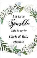 Load image into Gallery viewer, Personalized wedding Sparkler Tags /Labels 100pcs
