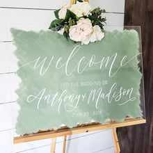 Load image into Gallery viewer, Personalized Acrylic Wedding Welcome Sign
