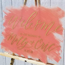 Load image into Gallery viewer, Personalized Acrylic Wedding Welcome Sign

