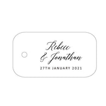 Load image into Gallery viewer, Personalized wedding favor tag with customized text 100pcs
