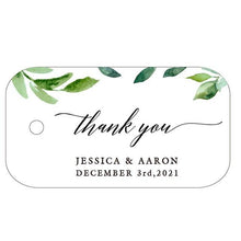 Load image into Gallery viewer, Personalized wedding favor tag with customized text 100pcs
