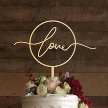 Load image into Gallery viewer, Rustic Wedding Cake Topper
