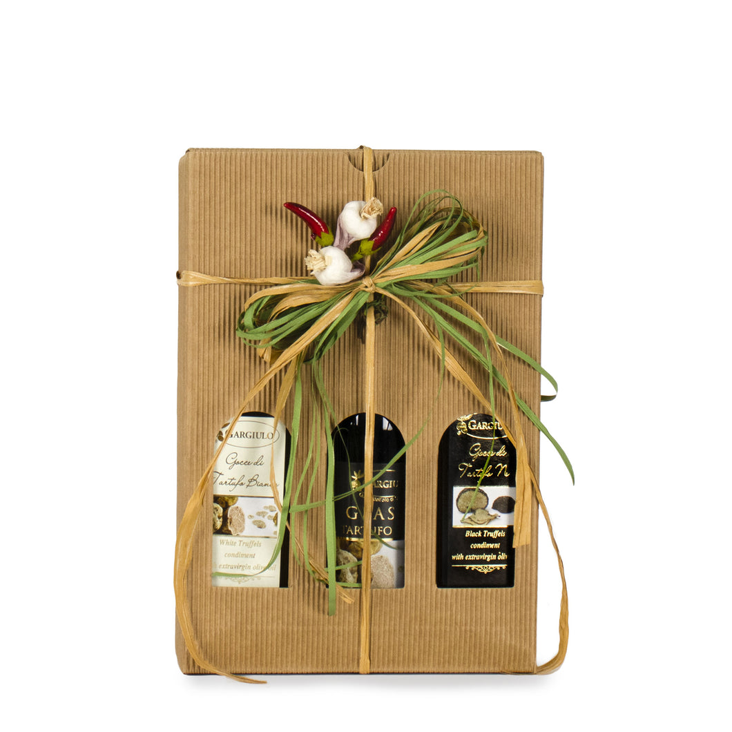 Olive Oil  with Truffle flavor, Italian Eco gift box