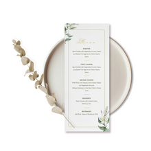 Load image into Gallery viewer, Greenery Rustic Wedding Stationary Set 40 pcs

