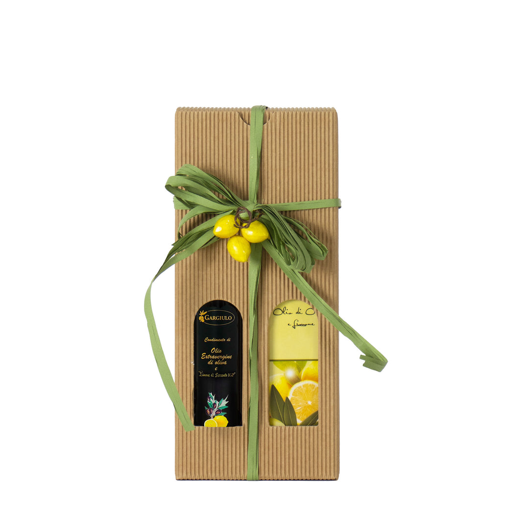 Amalfi gift Box - Extra Virgin Olive oil and Hand Cream