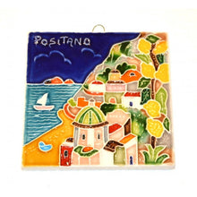 Load image into Gallery viewer, Hand Painted Tile Amalfi/positano/ sorrento
